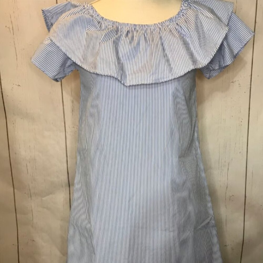 ruffle off shoulder sun dress